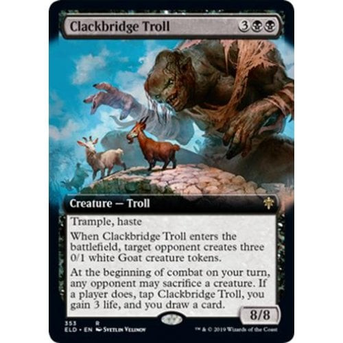 Clackbridge Troll (Extended Art) | Throne of Eldraine