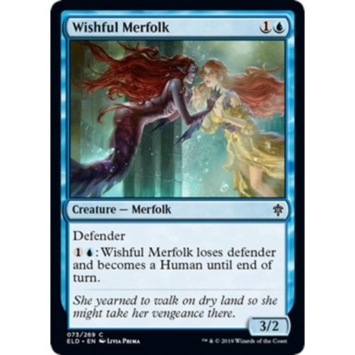 Wishful Merfolk (foil) | Throne of Eldraine