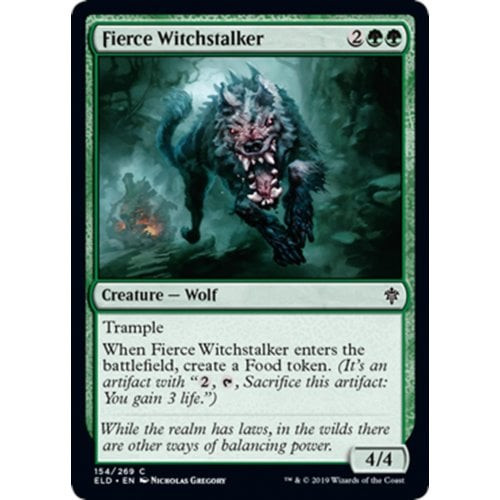 Fierce Witchstalker (foil) | Throne of Eldraine