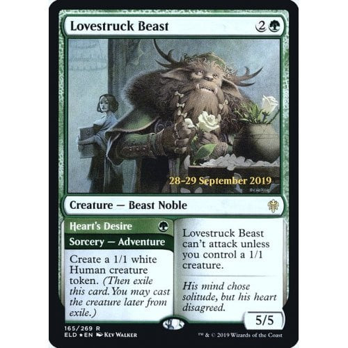 Lovestruck Beast (Throne of Eldraine Prerelease foil) | Throne of Eldraine