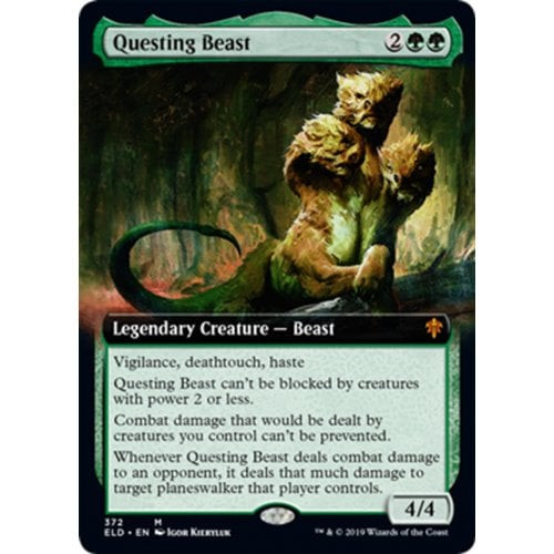 Questing Beast (Extended Art foil) | Throne of Eldraine