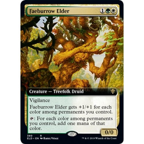 Faeburrow Elder (Extended Art foil) | Throne of Eldraine