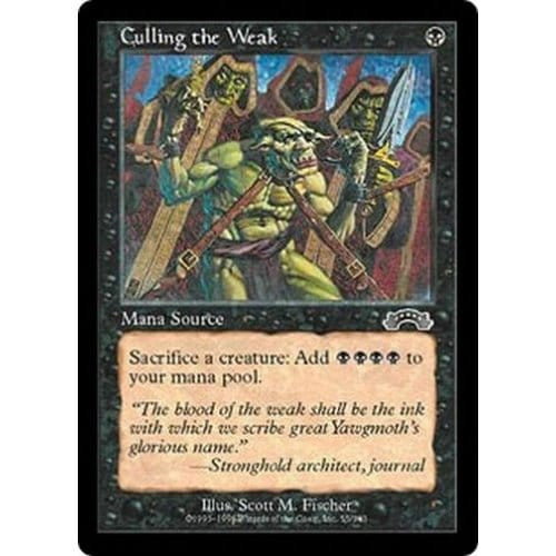 Culling the Weak