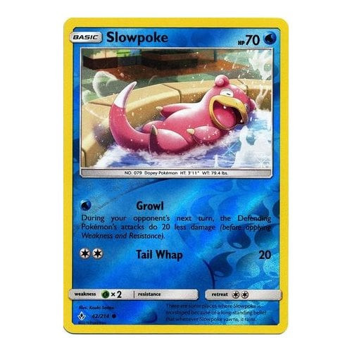 SM Unbroken Bonds 042/214 Slowpoke (Reverse Holo)