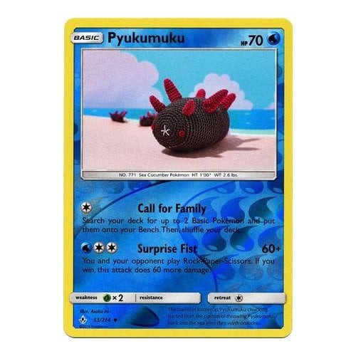 pyukumuku pokemon card Pyukumuku | Sun & Moon