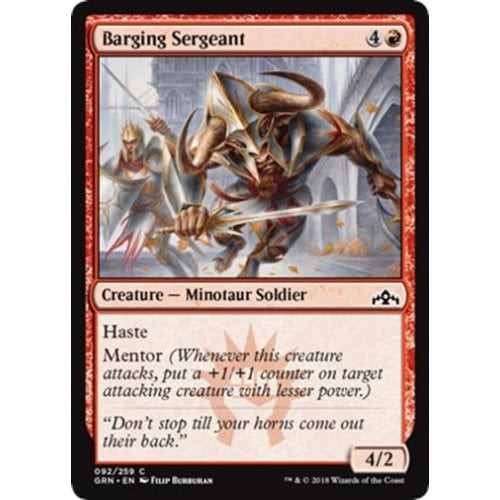 Barging Sergeant (foil) | Guilds of Ravnica