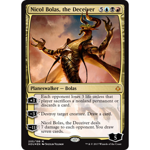 Nicol Bolas, the Deceiver (Planeswalker Deck Card)