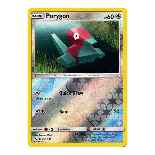 SM Unbroken Bonds 155/214 Porygon (Reverse Holo)