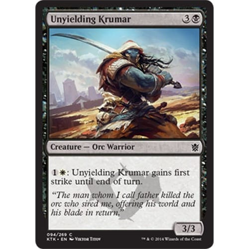 Unyielding Krumar (foil) | Khans of Tarkir