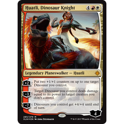 Huatli, Dinosaur Knight (Planeswalker Deck Card)