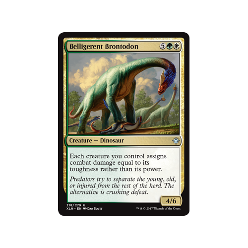 Belligerent Brontodon (foil) | Ixalan