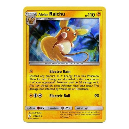 SM Unified Minds 057/236 Alolan Raichu (Holo)
