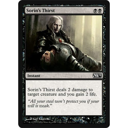 Sorin's Thirst (foil) | Magic 2012 Core Set