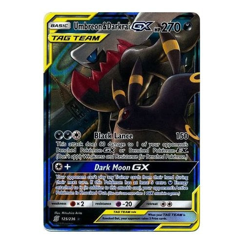 SM Unified Minds 125/236 Umbreon & Darkrai GX (Tag Team Half Art)