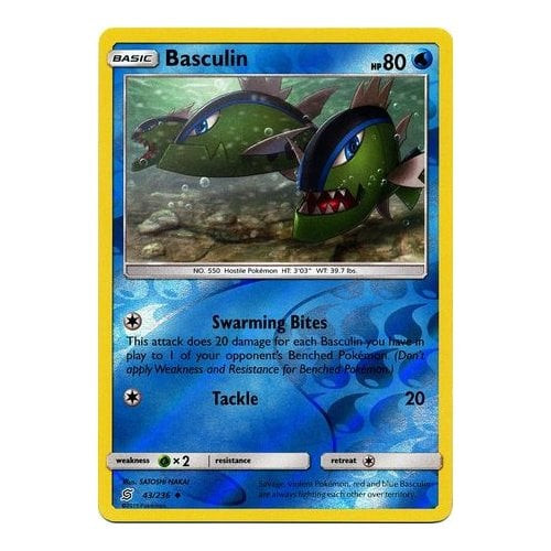 SM Unified Minds 043/236 Basculin (Reverse Holo)