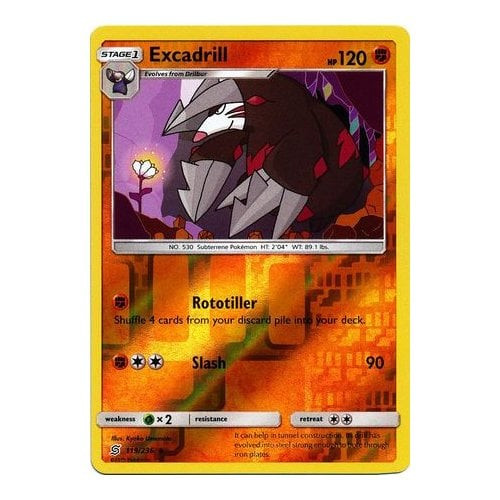 SM Unified Minds 119/236 Excadrill (Reverse Holo)