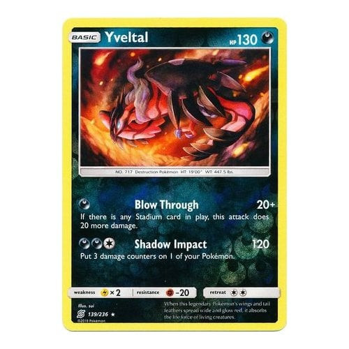 SM Unified Minds 139/236 Yveltal (Reverse Holo)