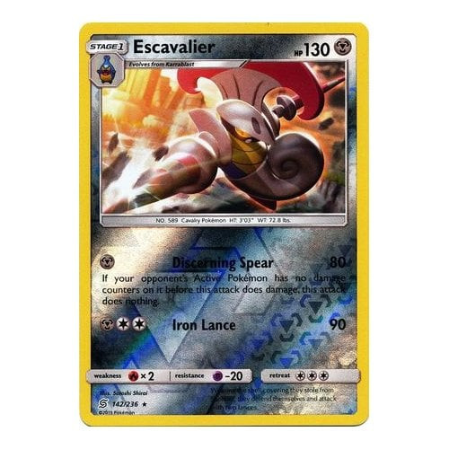 SM Unified Minds 142/236 Escavalier (Reverse Holo)