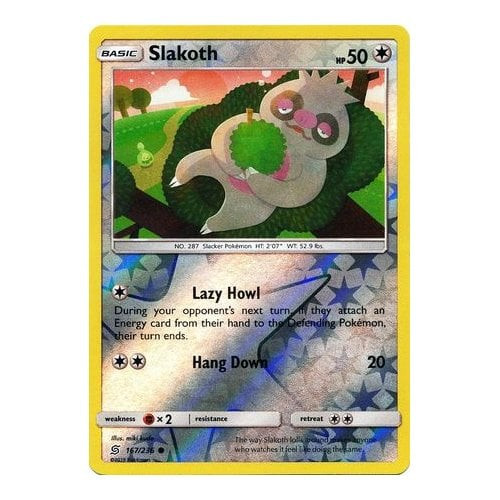 SM Unified Minds 167/236 Slakoth (Reverse Holo)