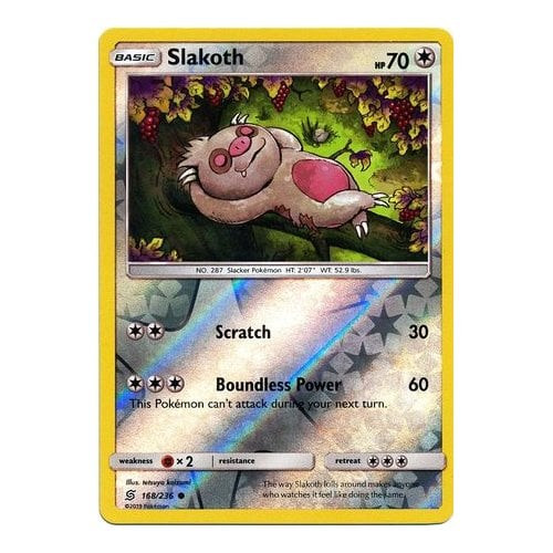 SM Unified Minds 168/236 Slakoth (Reverse Holo)