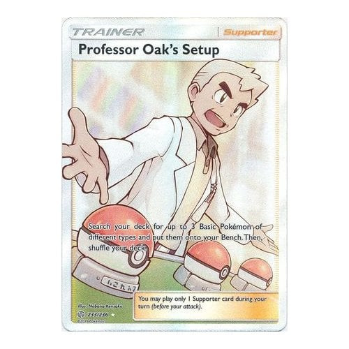 SM Cosmic Eclipse 233/236 Professor Oak's Setup (Full Art)