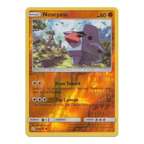 SM Cosmic Eclipse 106/236 Nosepass (Reverse Holo)
