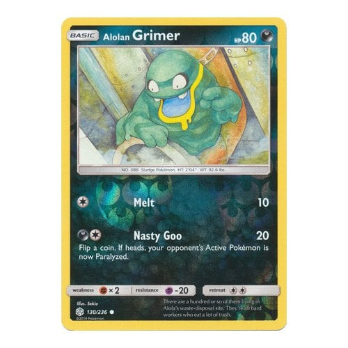 SM Cosmic Eclipse 130/236 Alolan Grimer (Reverse Holo)