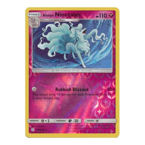 SM Cosmic Eclipse 145/236 Alolan Ninetales (Reverse Holo)