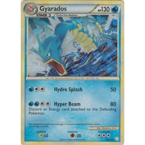 HeartGold & SoulSilver 4/123 Gyarados (Shatter Holo)