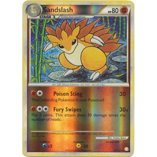 HeartGold & SoulSilver 29/123 Sandlash (Reverse Holo)