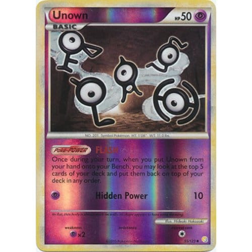 HeartGold & SoulSilver 55/123 Unown (Reverse Holo)