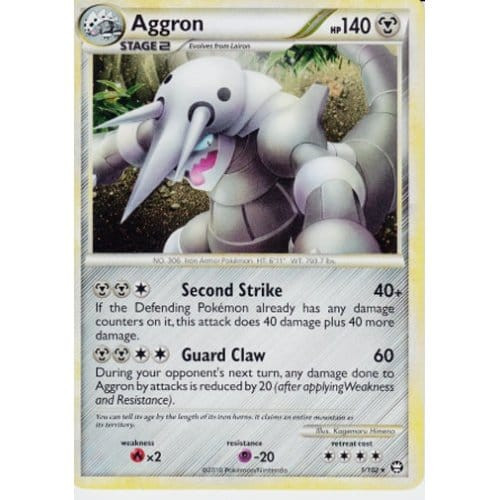 HS Triumphant 1/102 Aggron (Cosmo Holo)