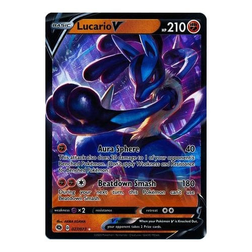 Champions Path 27/73 Lucario V (Half Art)