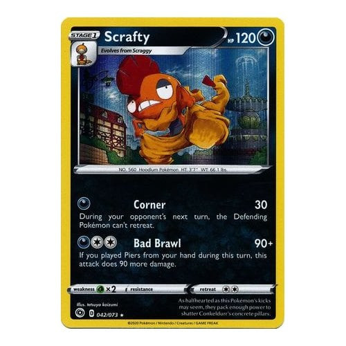 Champions Path 042/073 Scrafty (Holo)