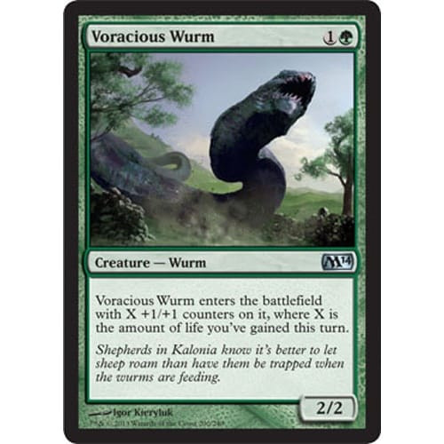 Voracious Wurm (foil) | Magic 2014 Core Set