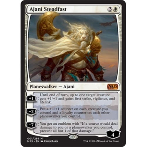 Ajani Steadfast (foil) | Magic 2015 Core Set