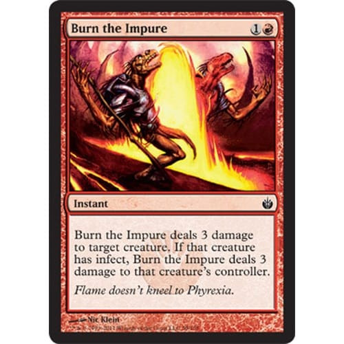 Burn the Impure (foil) | Mirrodin Besieged