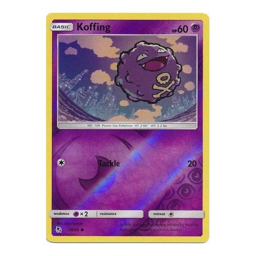 Hidden Fates 28/68 Koffing (Reverse Holo)