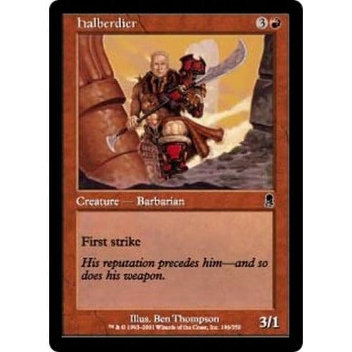 Halberdier (foil) | Odyssey