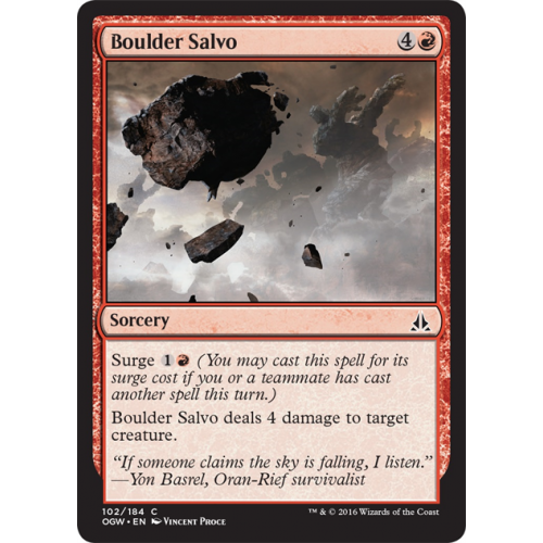 Boulder Salvo (foil) | Oath of the Gatewatch