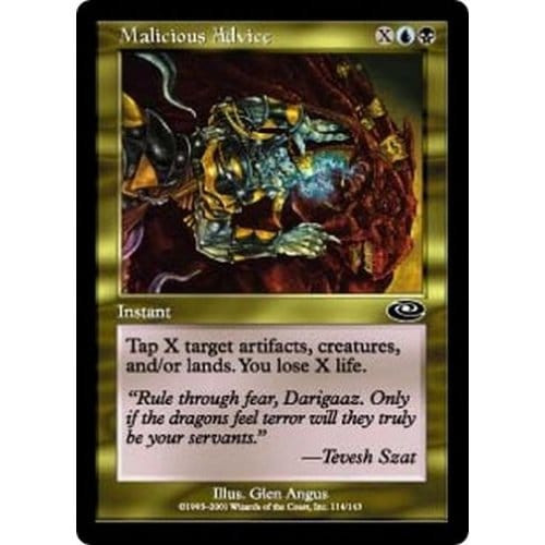 Malicious Advice (foil) | Planeshift