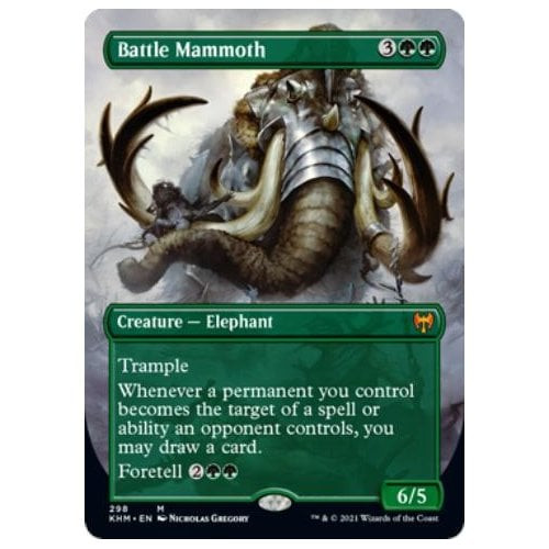 Battle Mammoth (Borderless Art) | Kaldheim