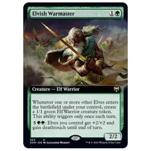 Elvish Warmaster (Extended Art)