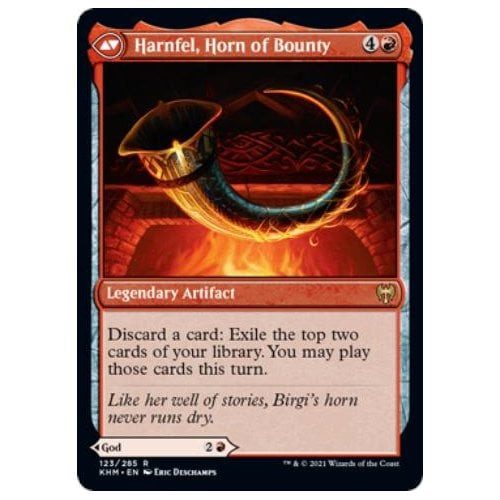 Birgi, God of Storytelling // Harnfel, Horn of Bounty