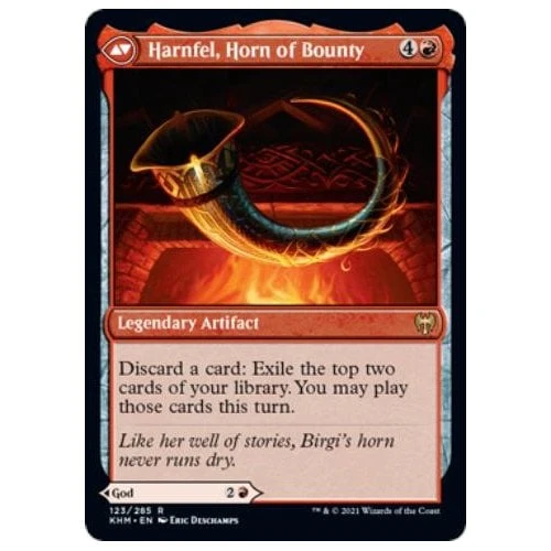 Birgi, God of Storytelling // Harnfel, Horn of Bounty