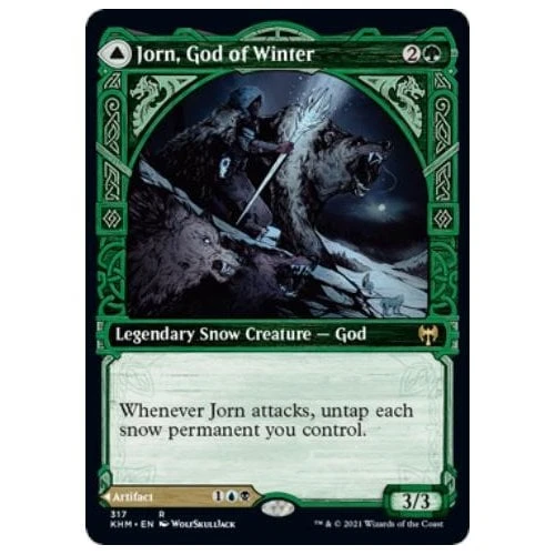 Jorn, God of Winter // Kaldring, the Rimestaff (Showcase Frame)
