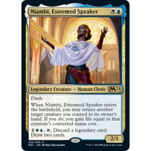 Niambi, Esteemed Speaker
