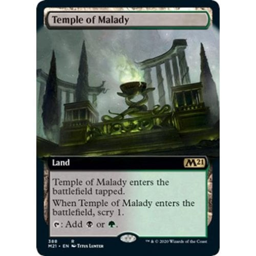 Temple of Malady (Extended Art) | Core Set 2021