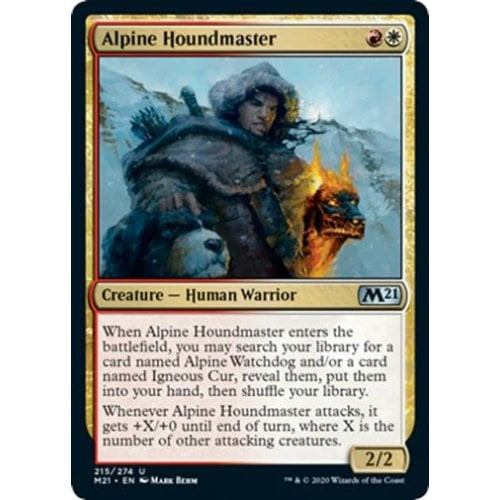 Alpine Houndmaster (foil) | Core Set 2021