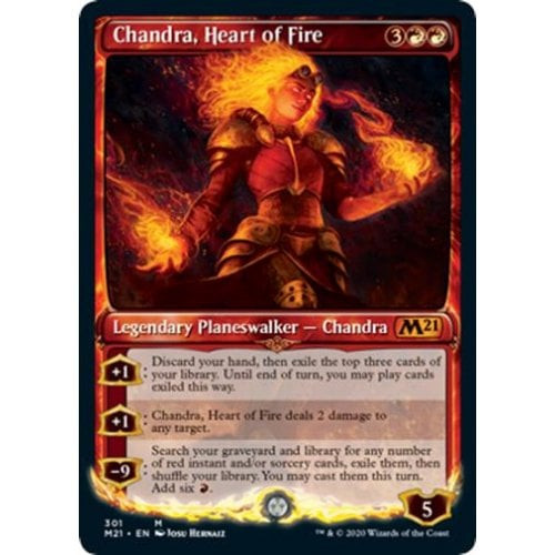 Chandra, Heart of Fire (Showcase Frame) (foil)